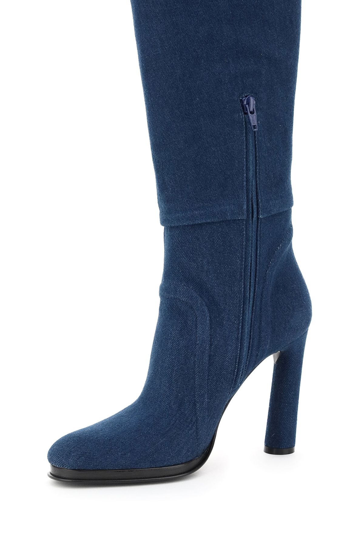 SHOREDITCH DENIM CUISSARD BOOTS - 4