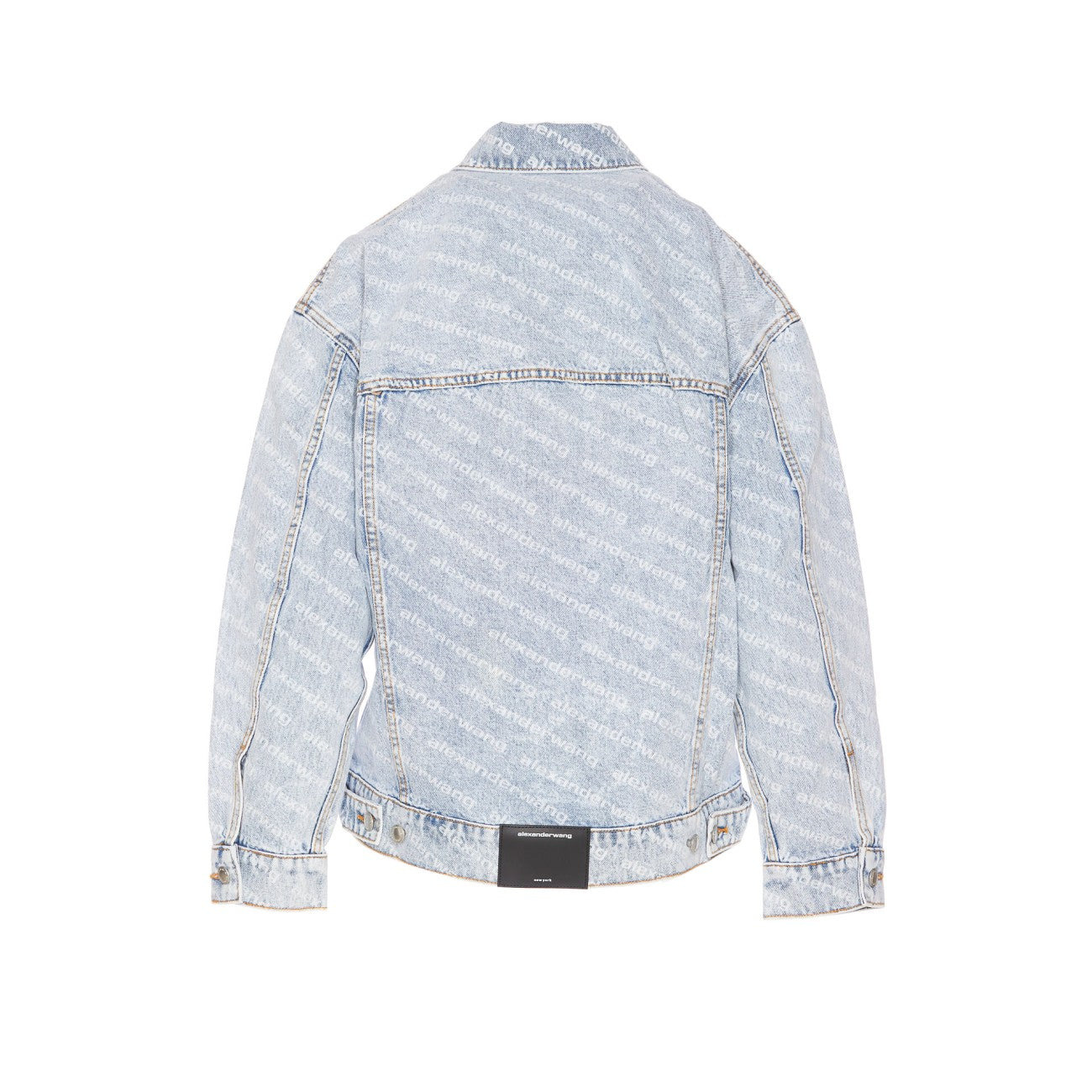 Alexander Wang Women All Over Logo Denim Jacket - 2