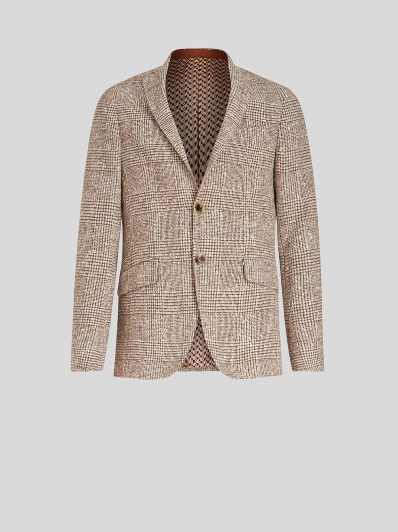 WOOL JACKET WITH CHECK WORKING 1