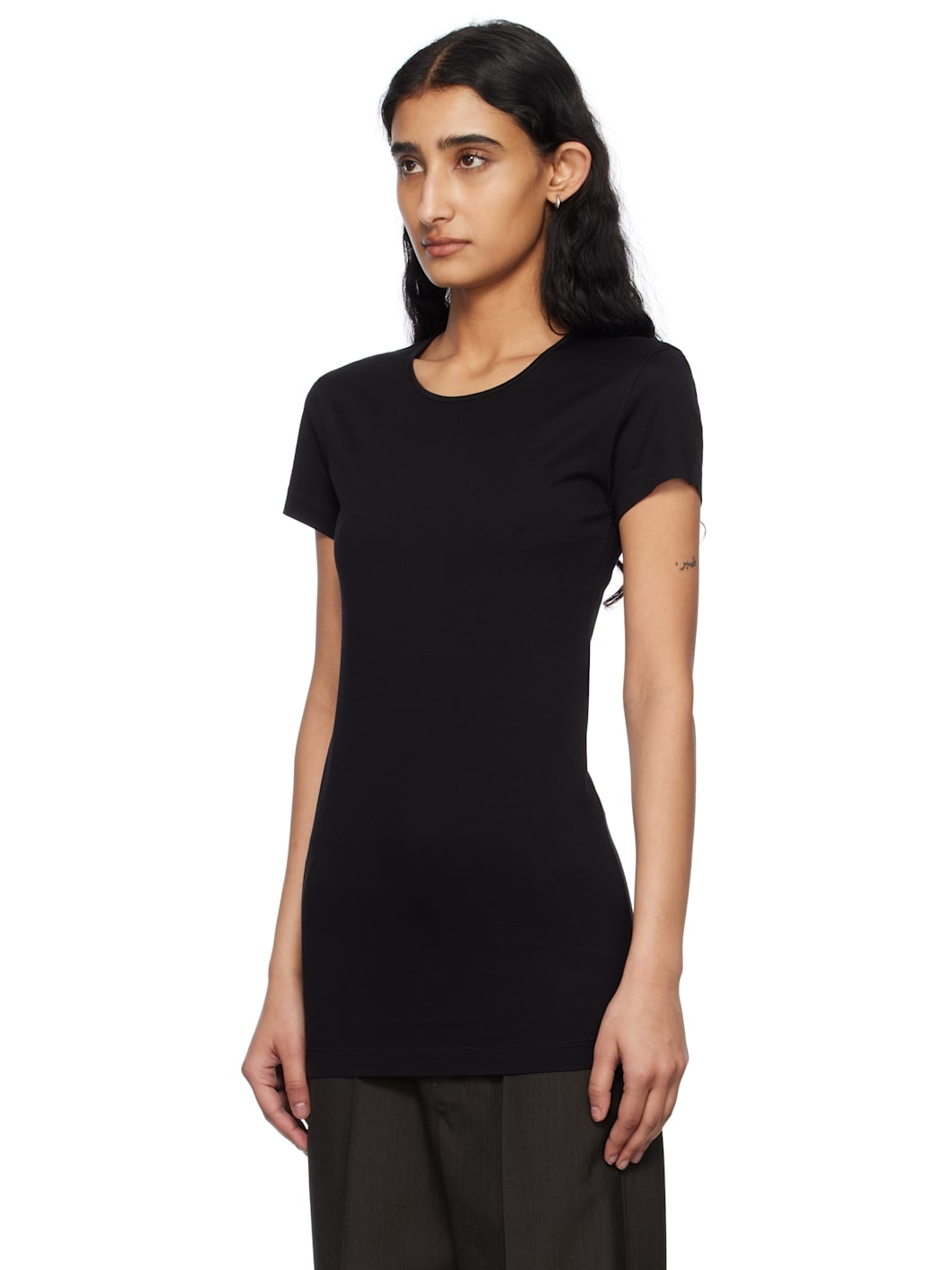 Black Fitted T-shirt - 4