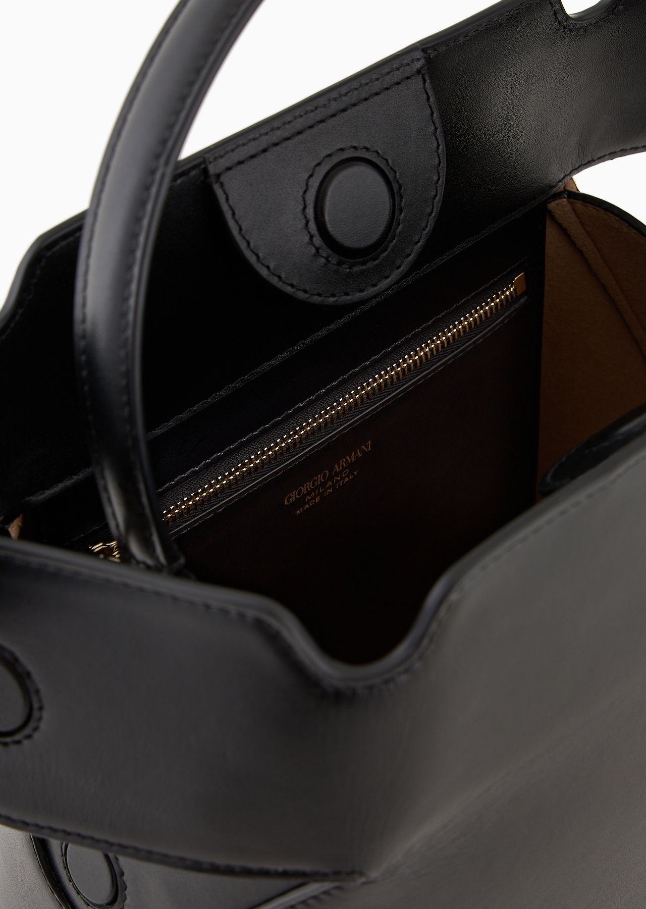 Medium, leather Boston bag - 7