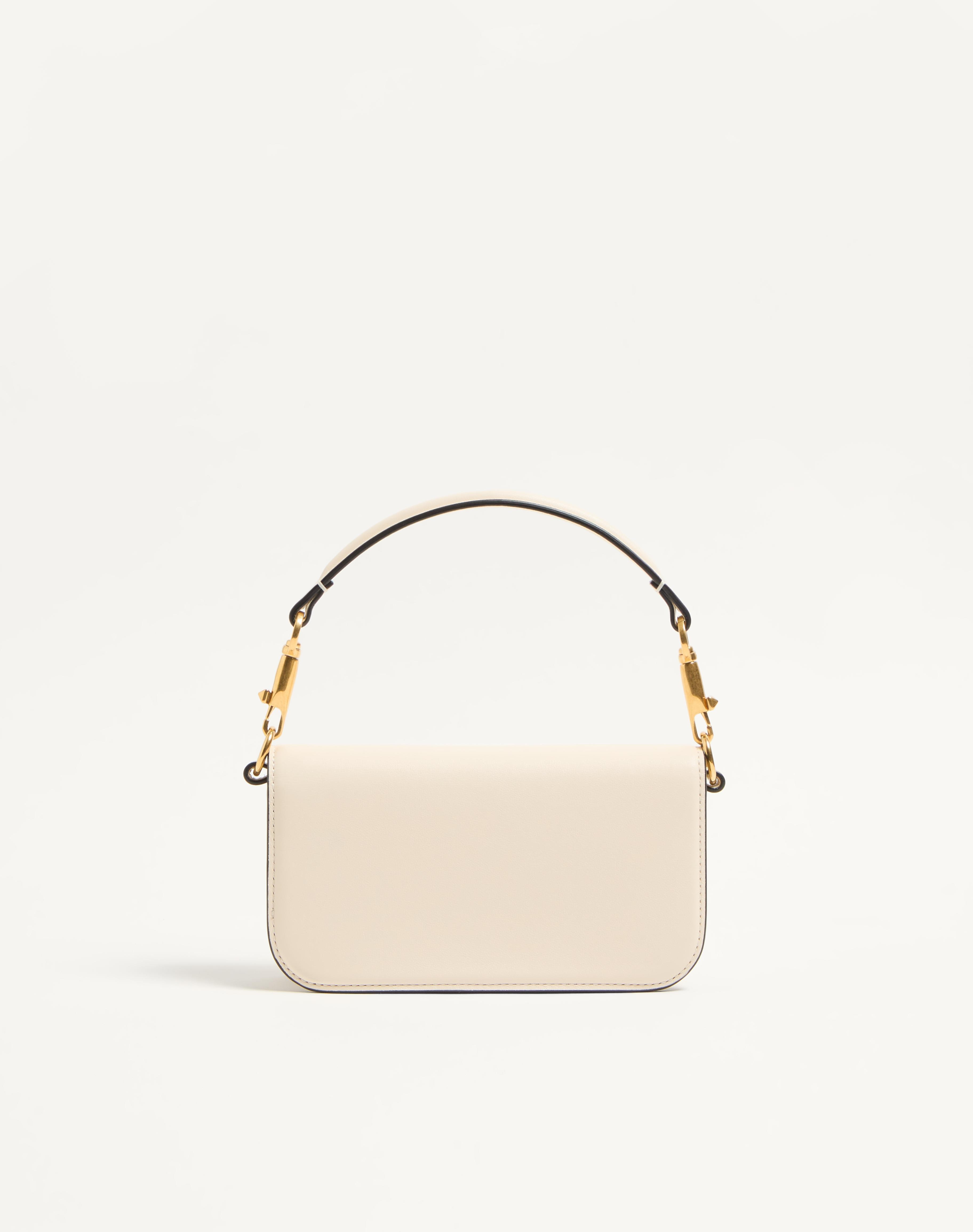 VALENTINO GARAVANI LOCÒ SMALL SHOULDER BAG IN CALFSKIN WITH JEWEL LOGO - 5