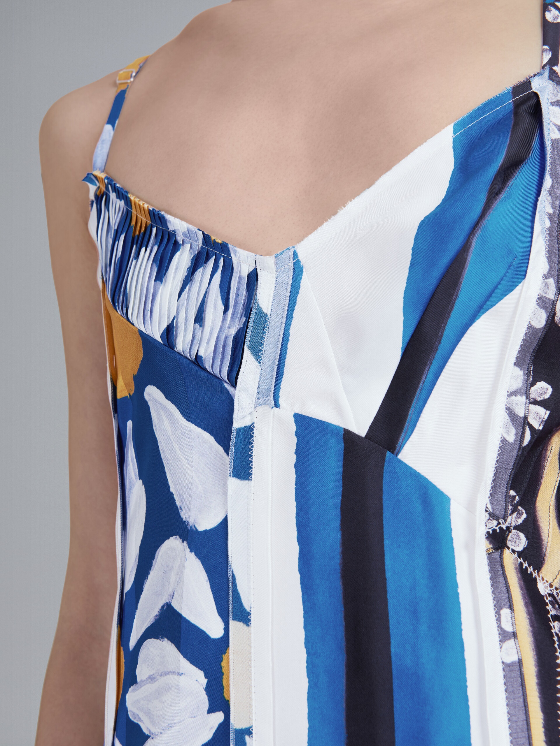 HORIZONS PRINT JACQUARD VISCOSE DRESS - 5