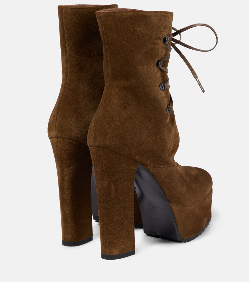 Alaïa Trekk suede ankle boots outlook