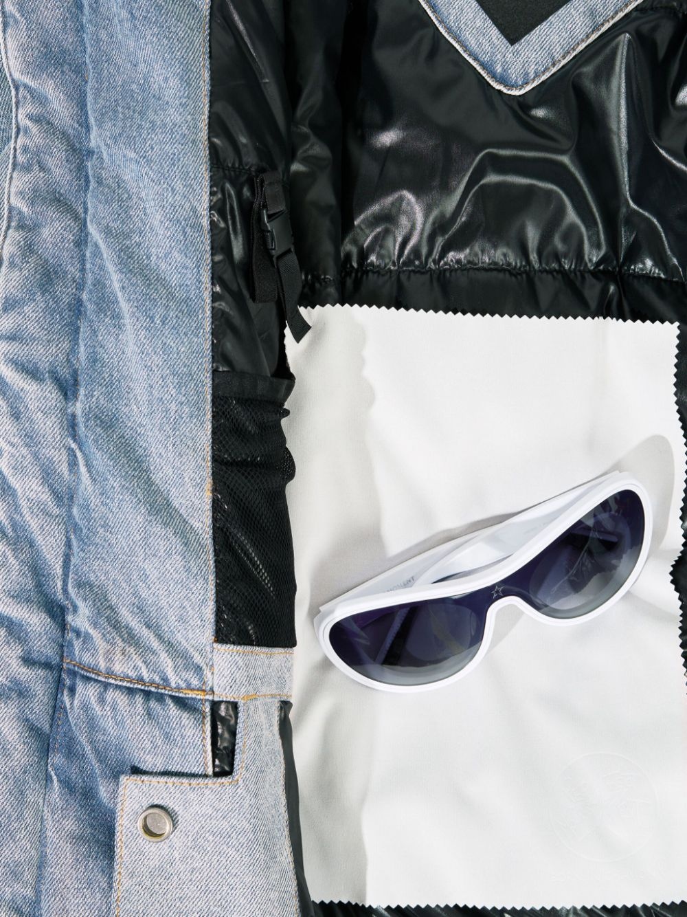 denim puffer jacket - 7