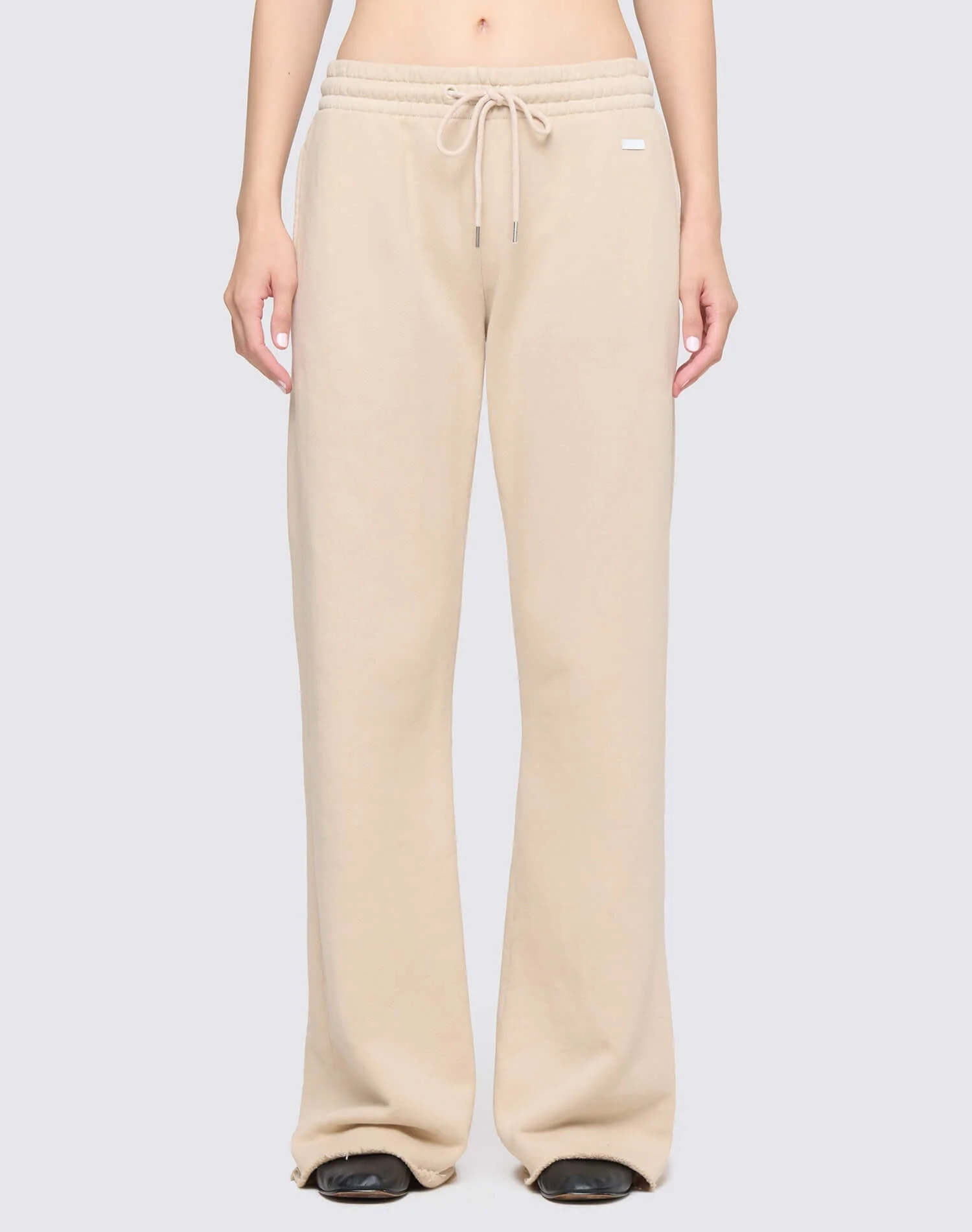 Hanes Flare Sweatpant - Khaki - 1