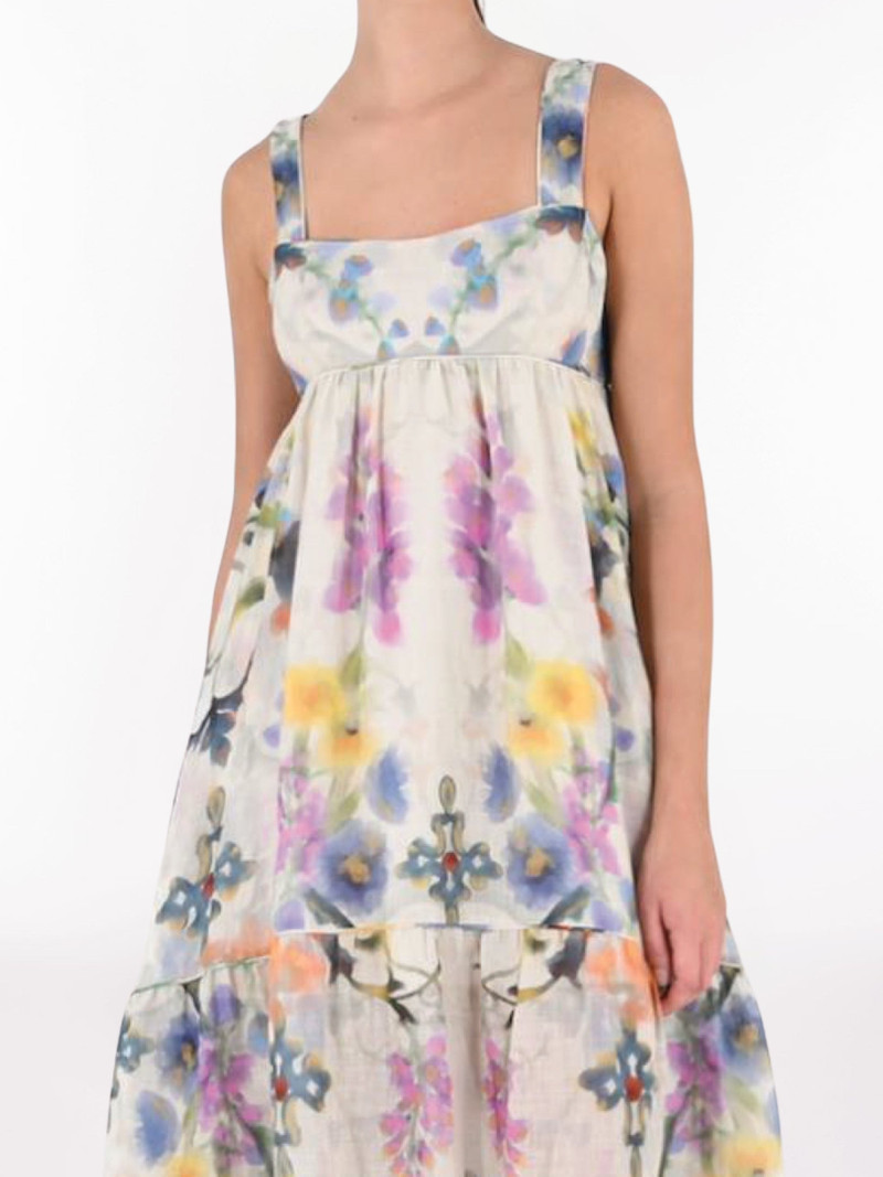 Marchesa RAMIE SQUARE NECK MAXI DRESS outlook