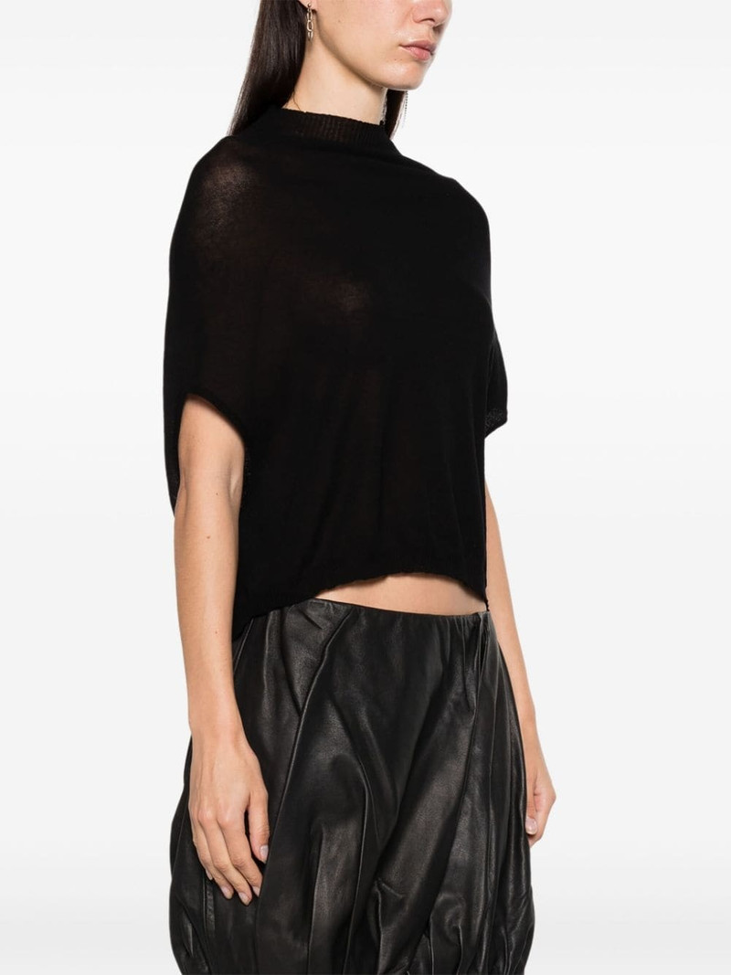 Crater draped crop top 3