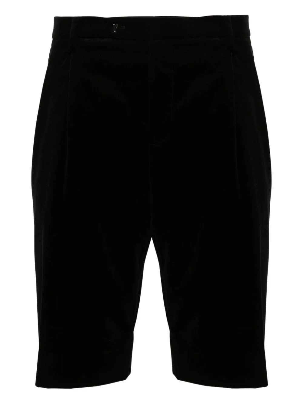 Stretch velvet shorts - 1