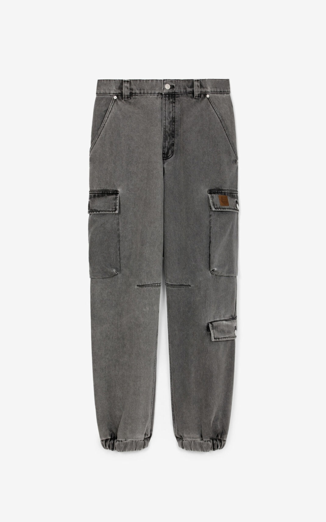 Denim cargo jogging bottoms - 1