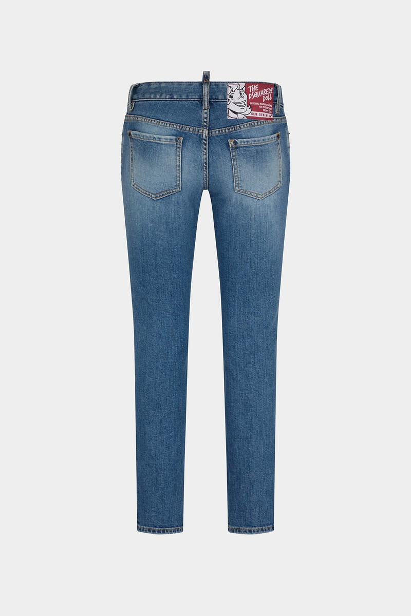 MEDIUM PREPPY WASH JENNIFER JEANS - 2