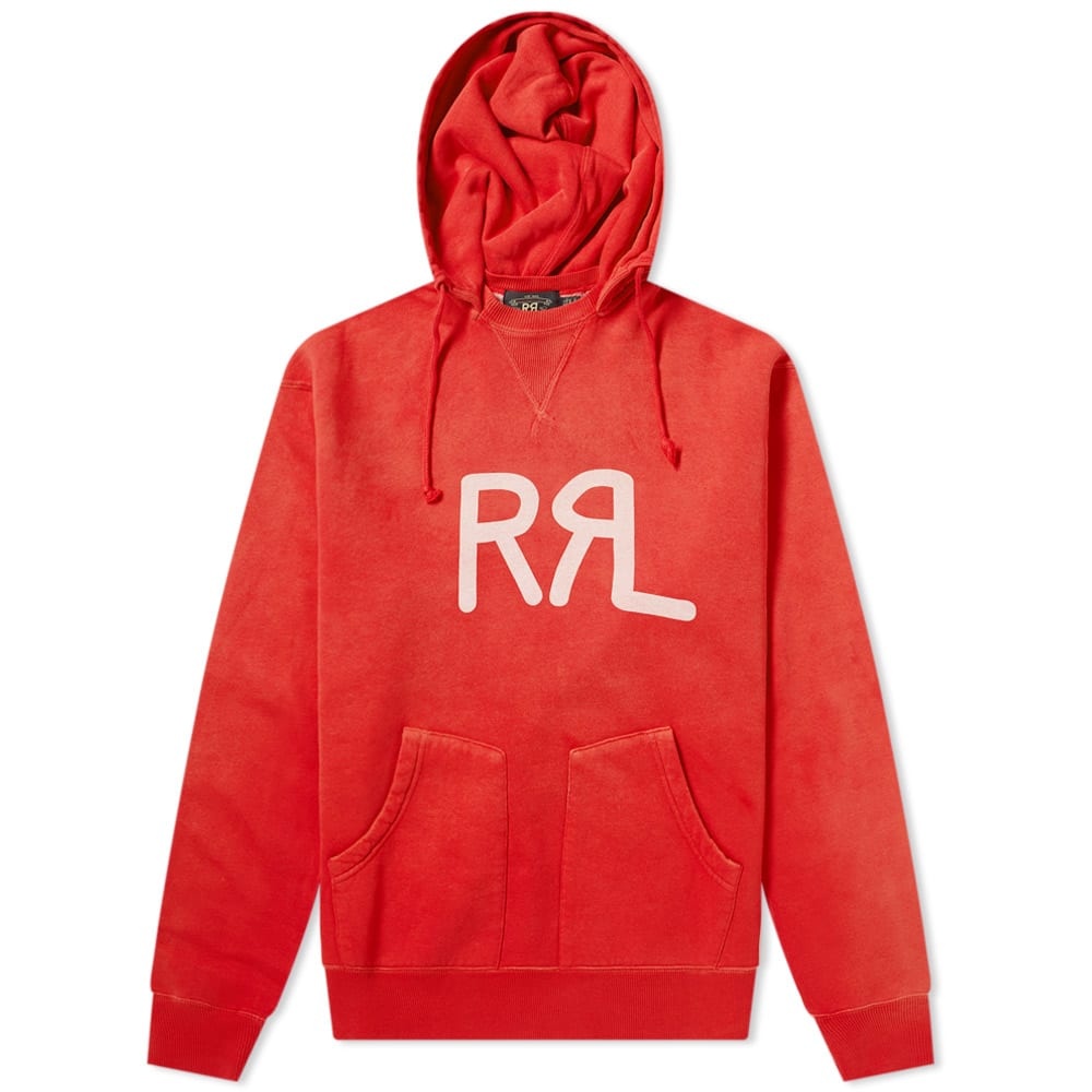 RRL Logo Popover Hoody - 1