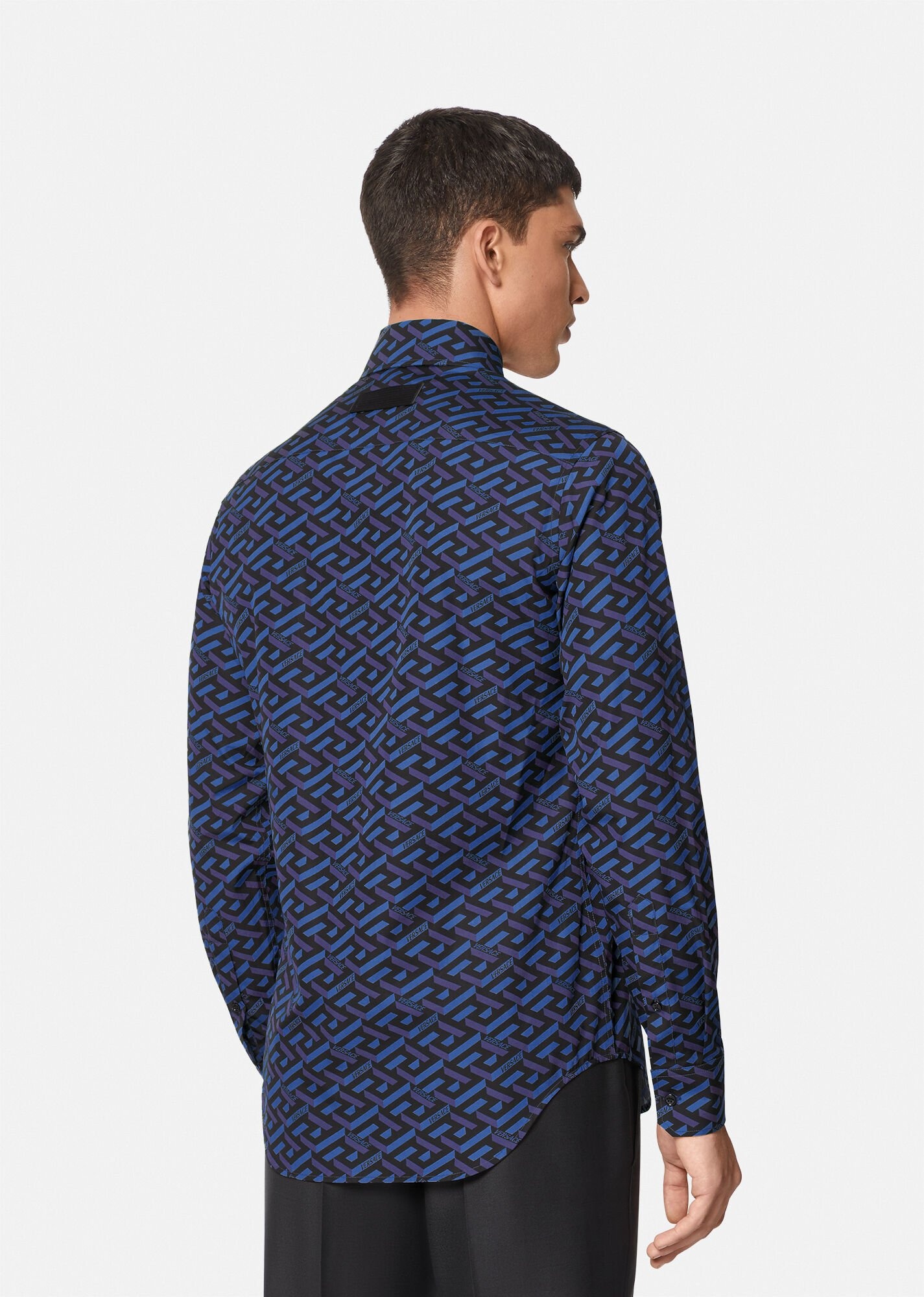 La Greca Print Poplin Shirt - 3