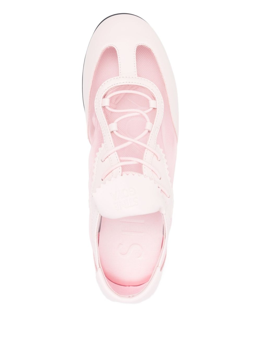 lace-up mesh sneakers - 4