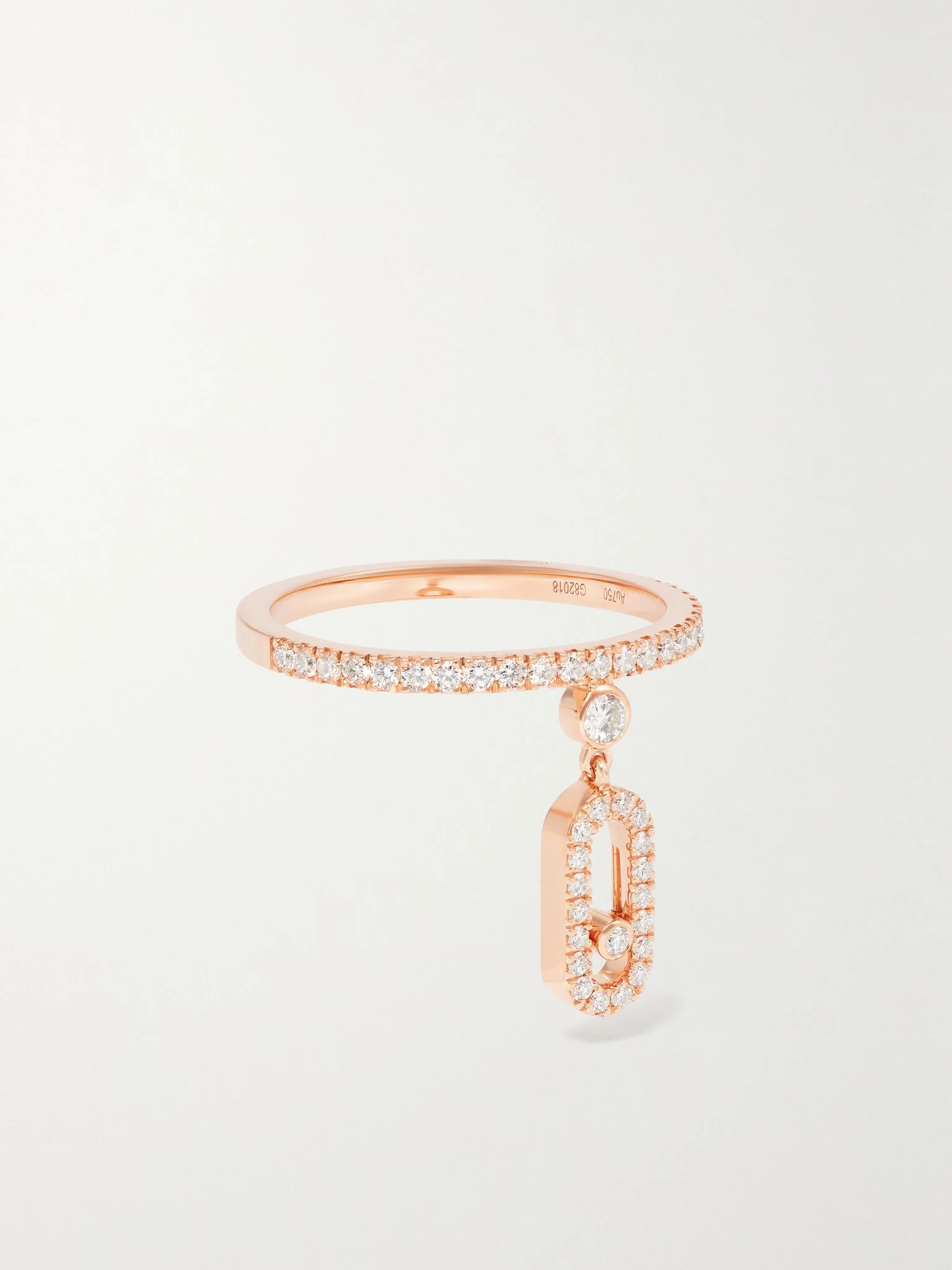 Move Uno Tassel 18-karat rose gold diamond ring Gold - 1