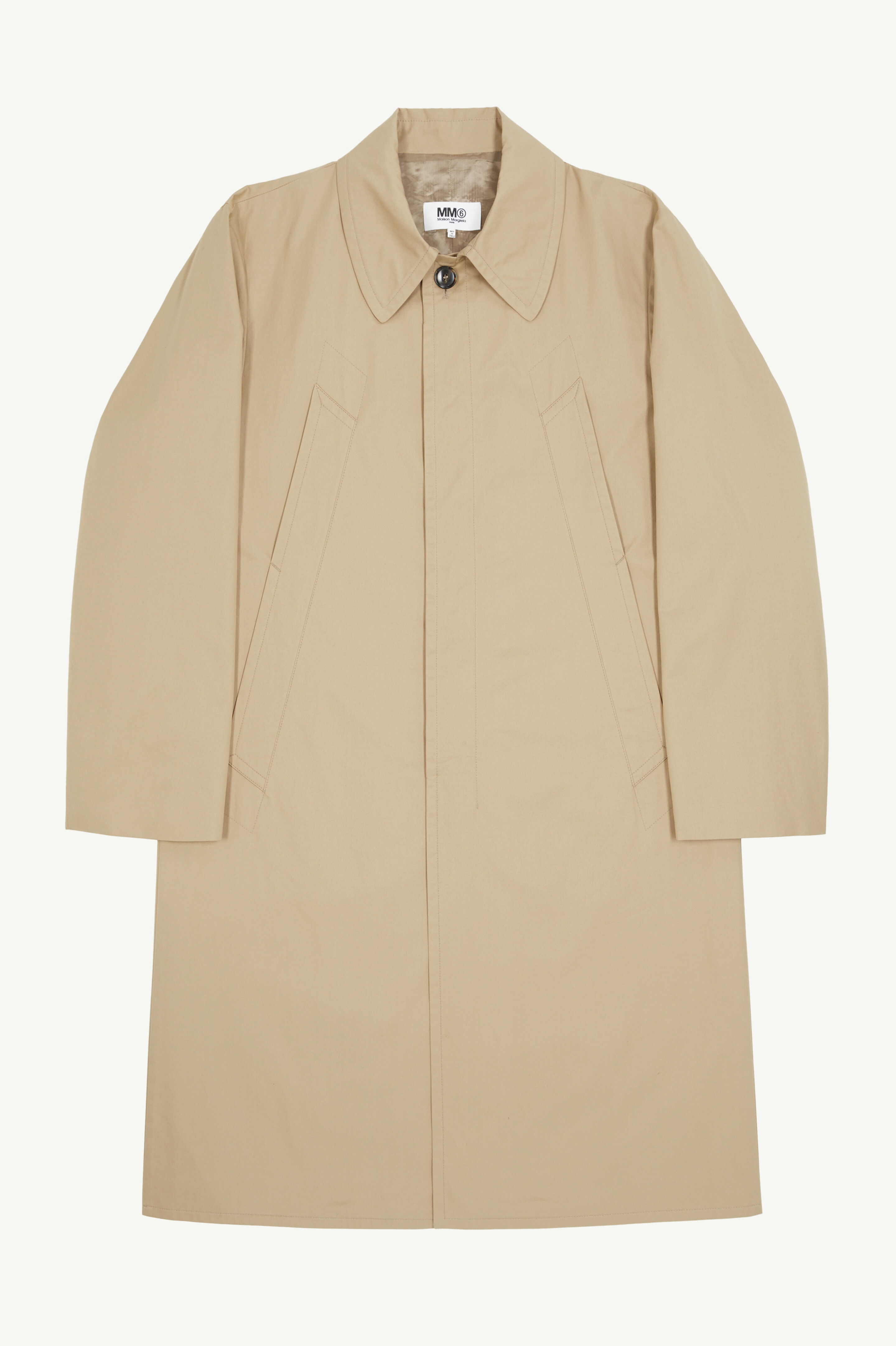 Knee-length trench coat - 1