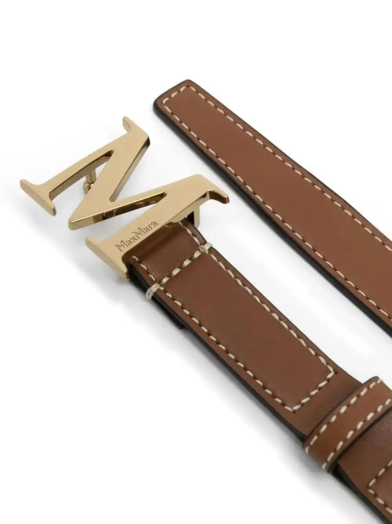 Max Mara logo-buckle belt outlook