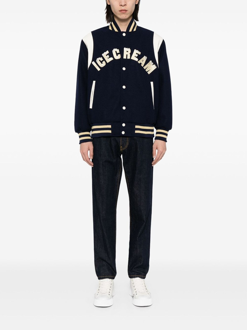 ICECREAM drippy varsity jacket outlook