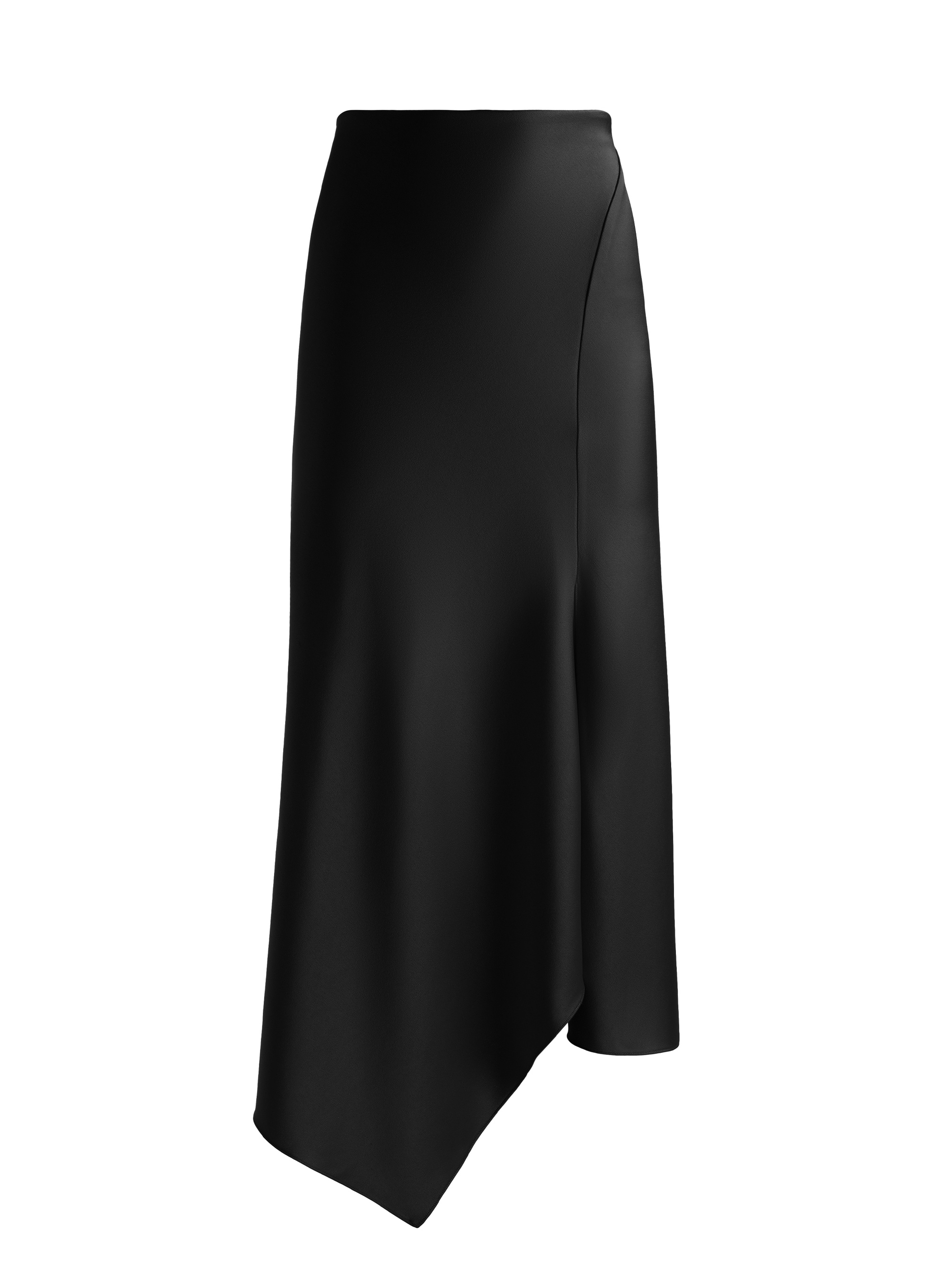 HARMONY DRAPEY ASYMMETRICAL MIDI SKIRT - 1