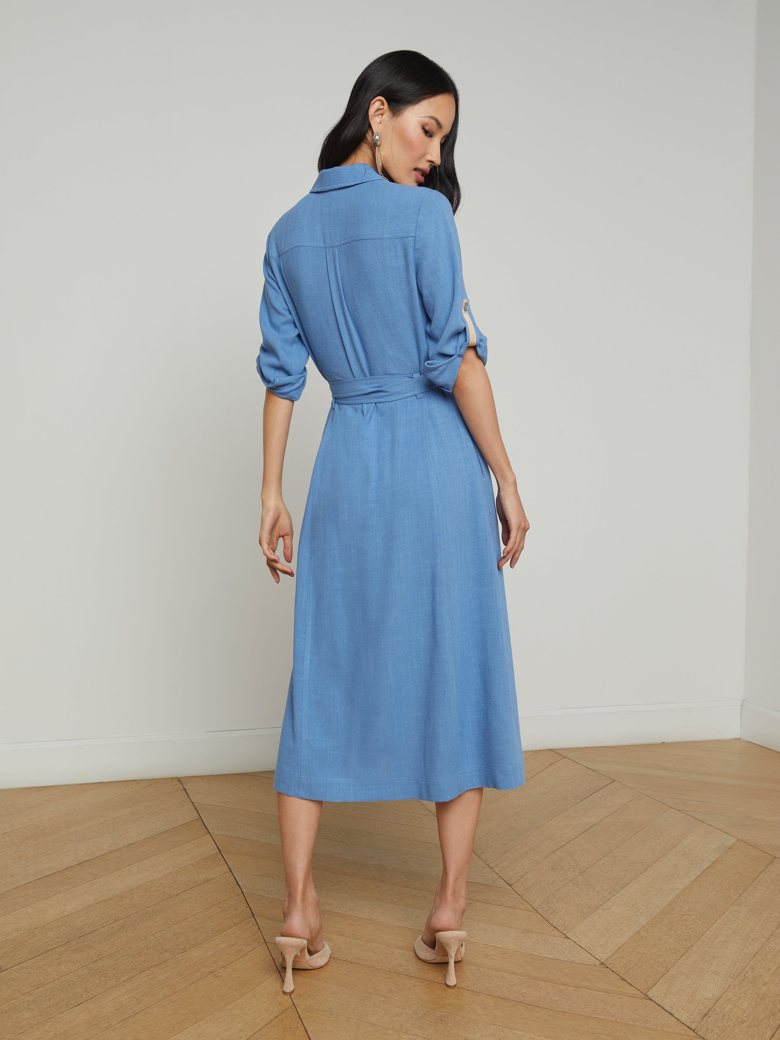 Malika Linen-Blend Shirt Dress - 4