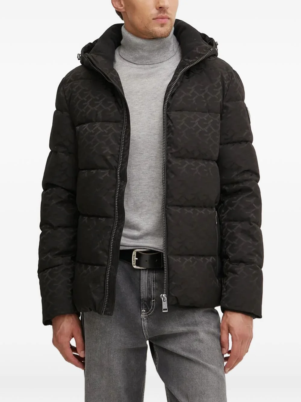 G-chain logo puffer jacket - 1