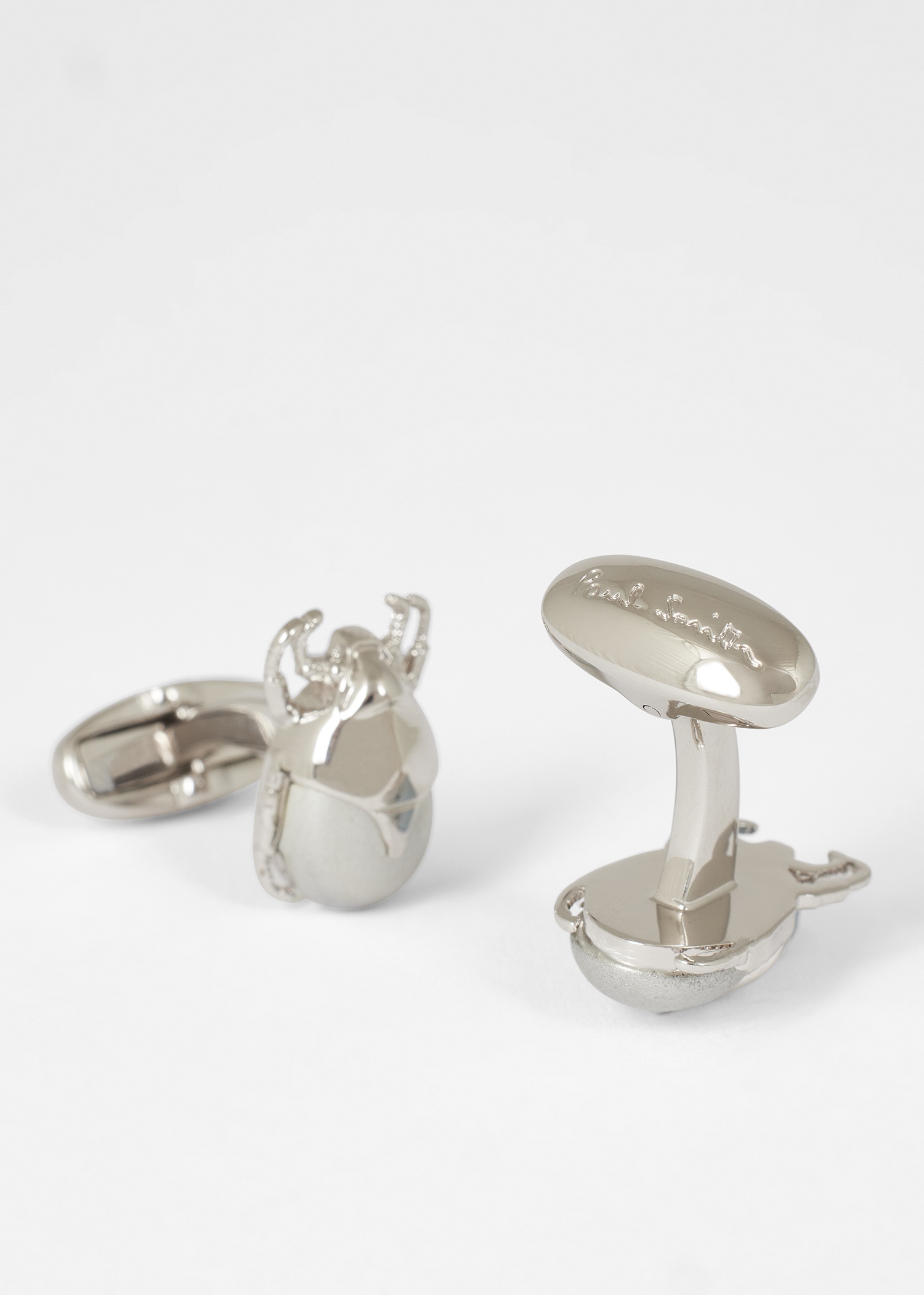 Silver Beetle Cufflinks - 2