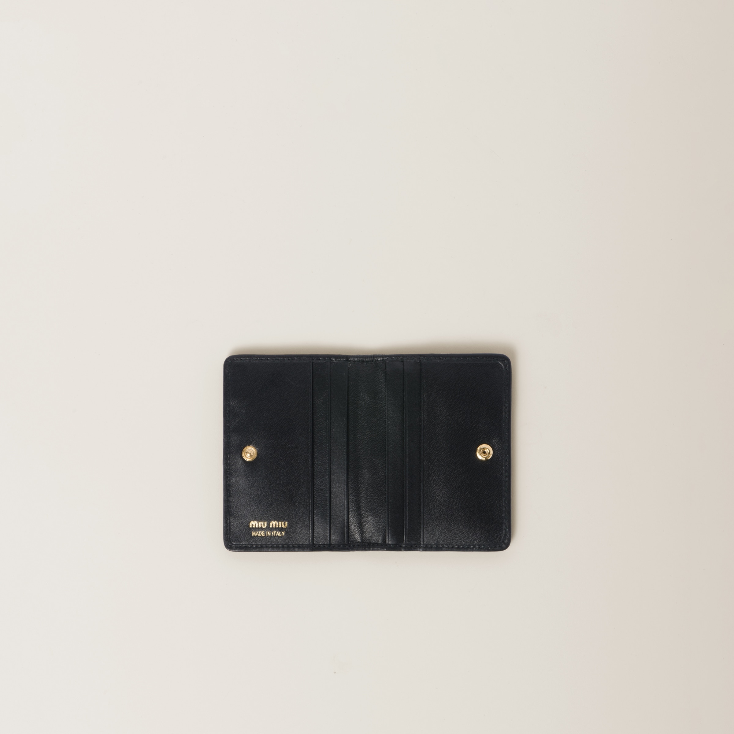 Matelassé nappa leather card holder - 2