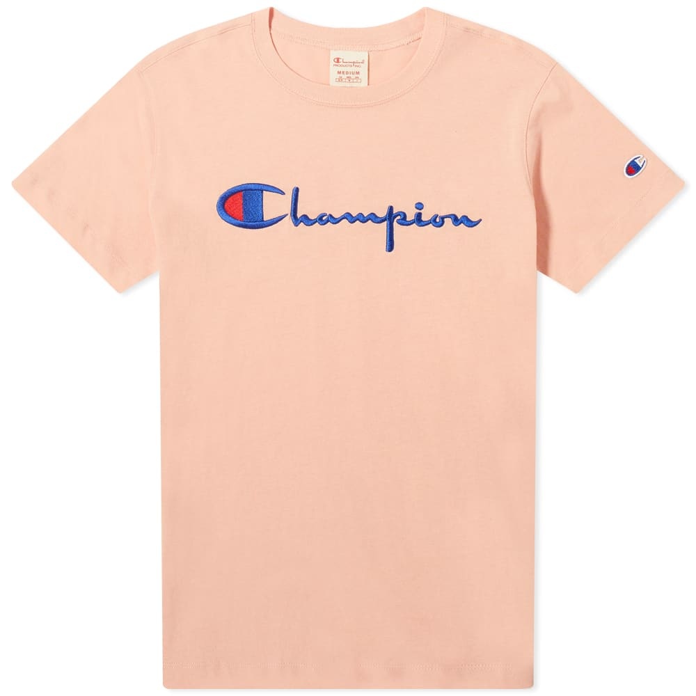 Champion Reverse Weave Women's Large Script Logo Tee - 1