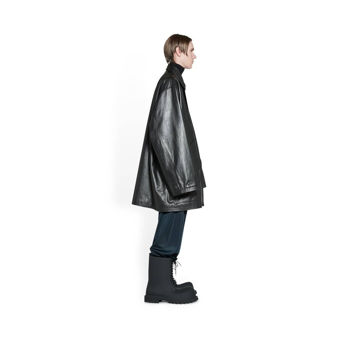Men's Parka in Black - 3