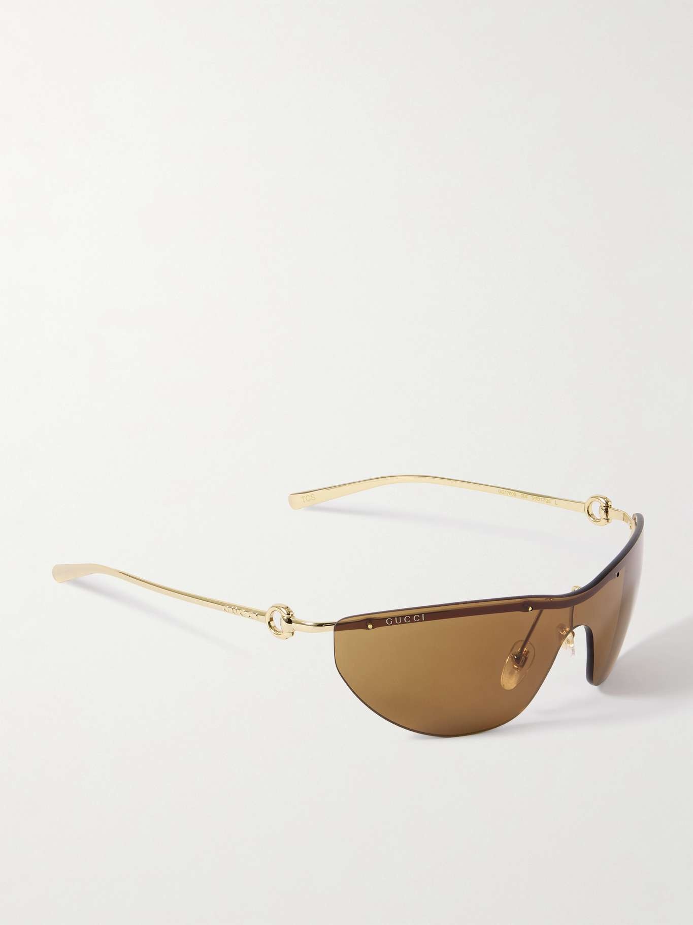 Rimless cat-eye gold-tone sunglasses - 3