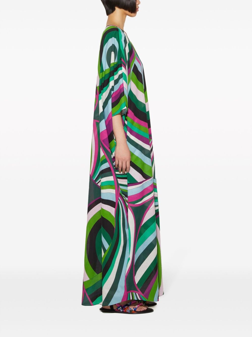 Iride-print maxi dress - 3