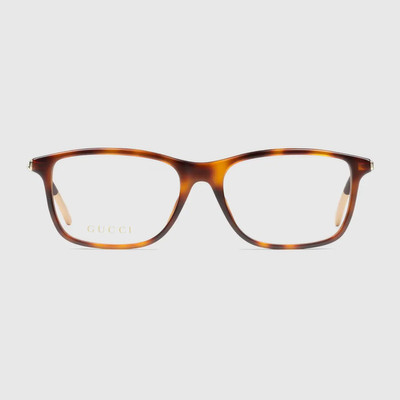 GUCCI Rectangular optical frame outlook