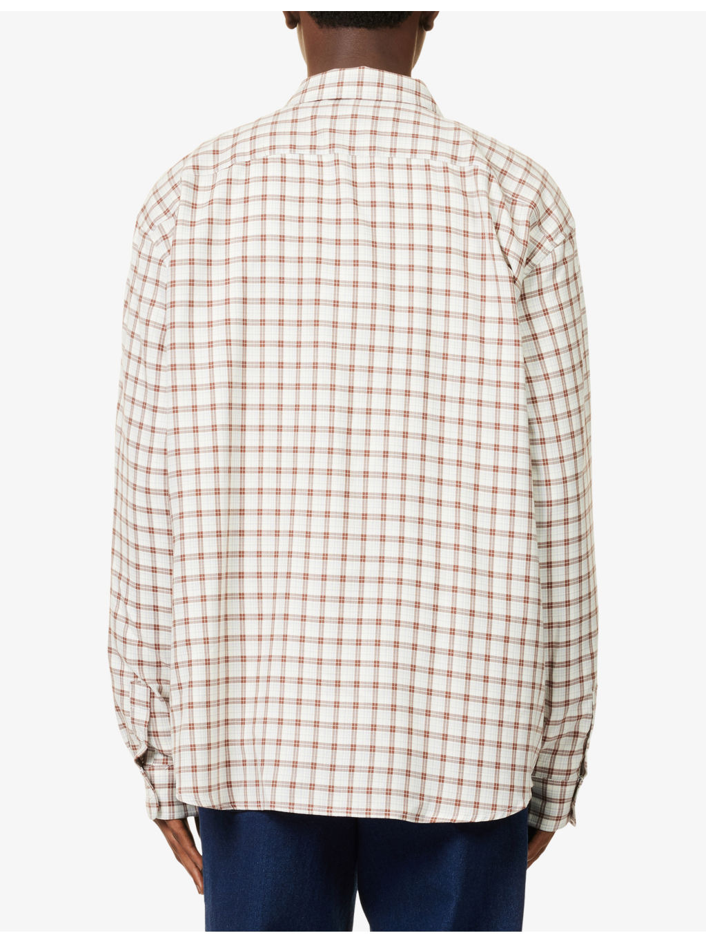 Checked Long-Sleeve Cotton Shirt - 4
