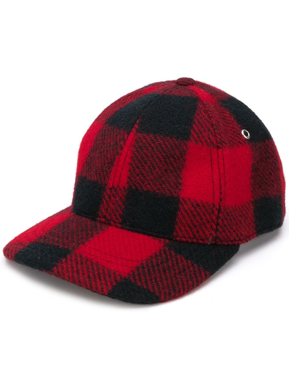 checked logo patch cap - 1