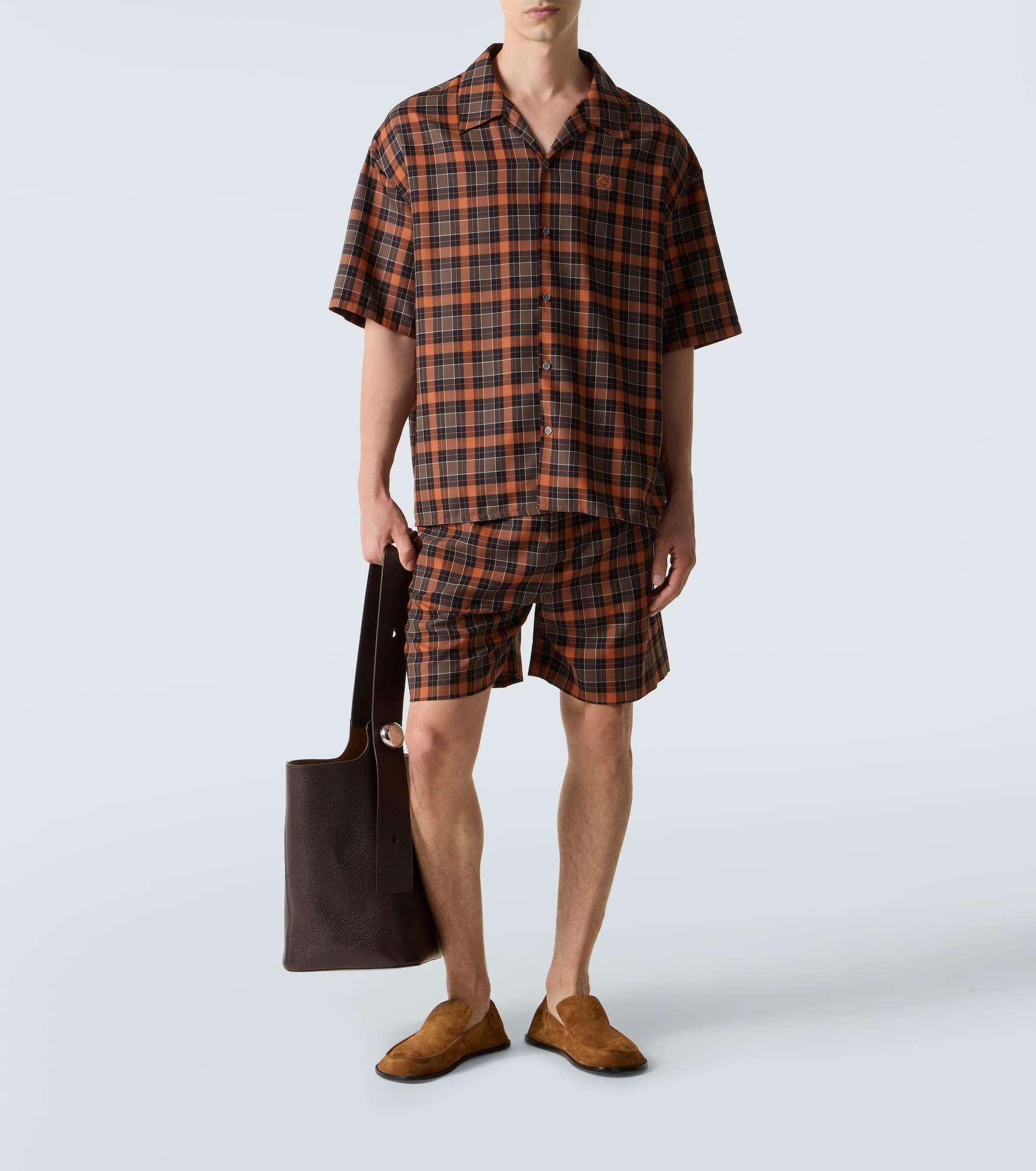 Anagram plaid bowling shirt - 2