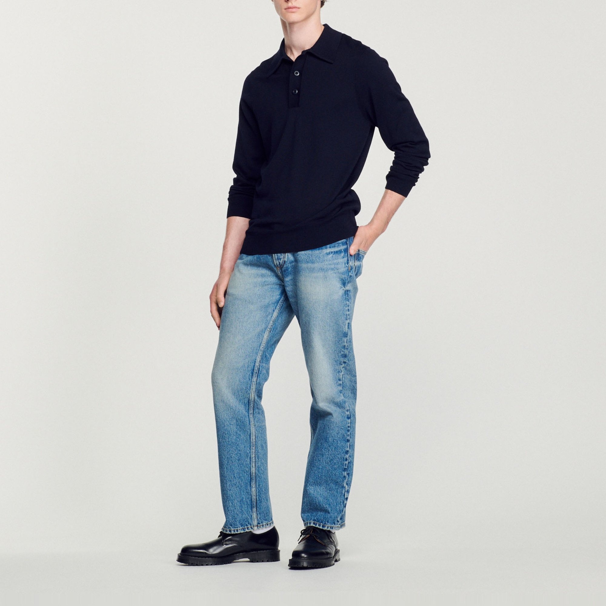 Merino wool polo shirt - 2