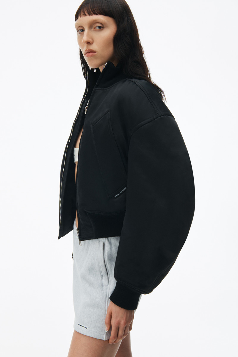 bomber jacket in sateen 3