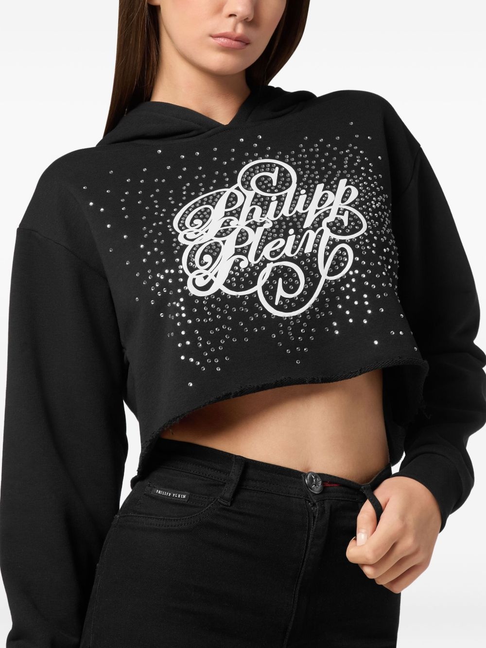 rhinestone-embellished hoodie - 5