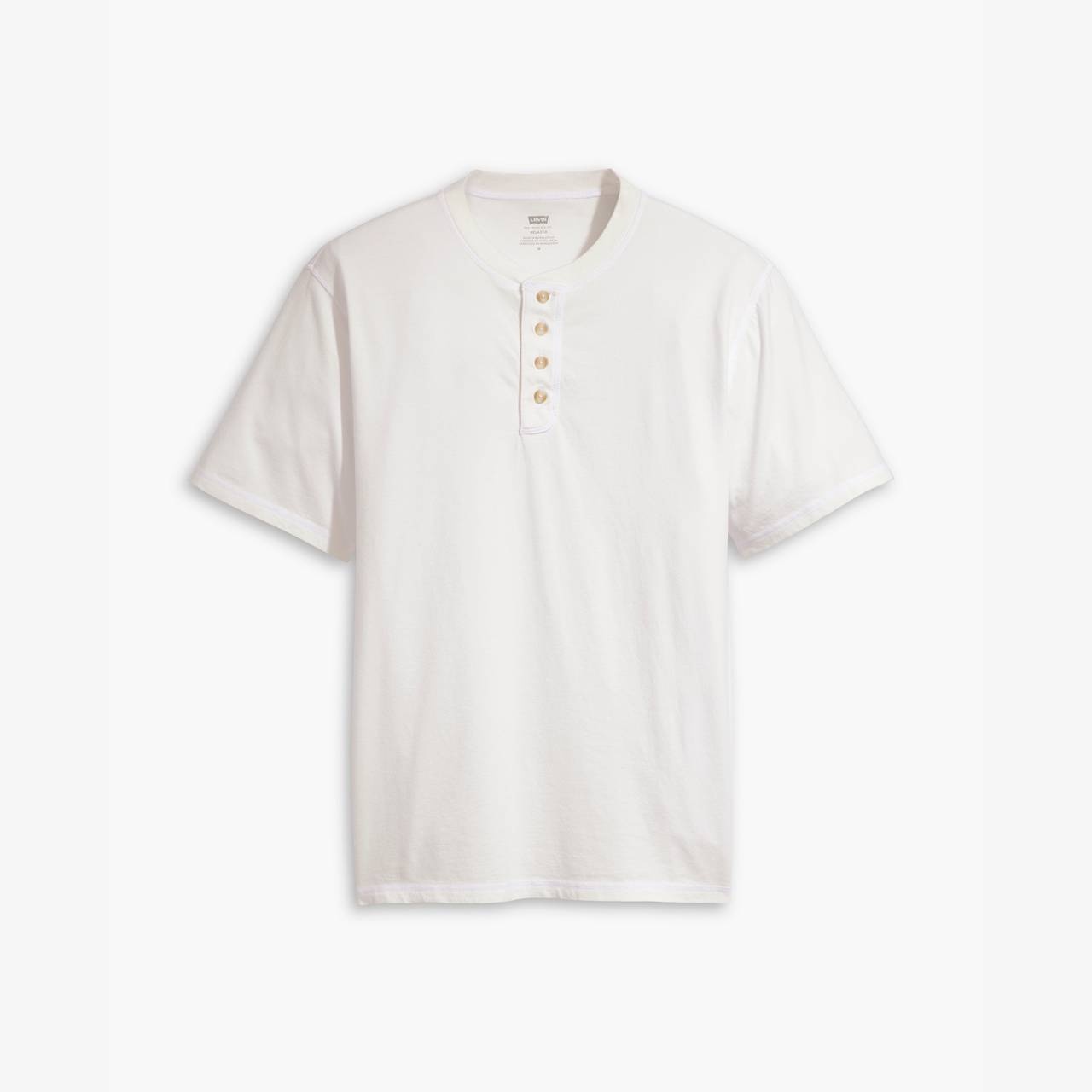 SHORT SLEEVE FOUR BUTTON HENLEY - 1