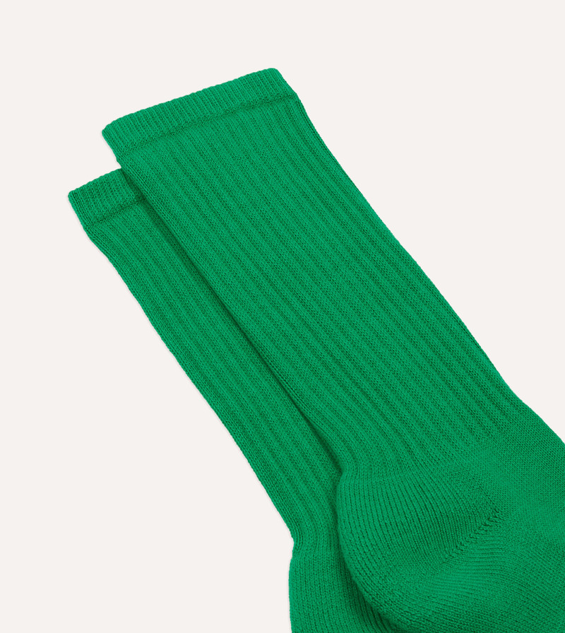 Green Cotton Sports Socks 3