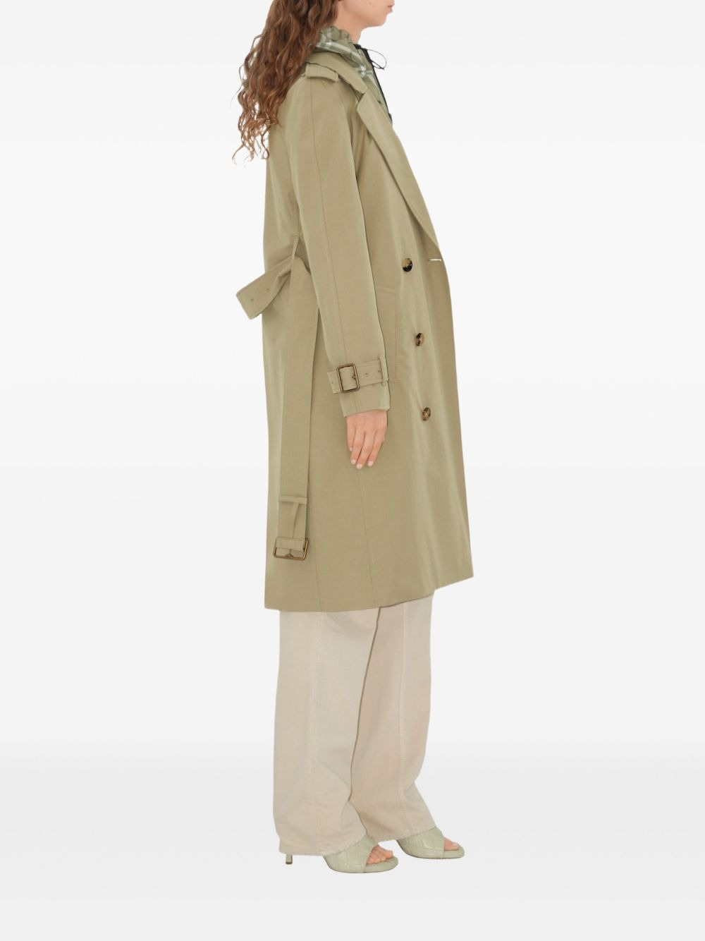 long-length trench coat - 4