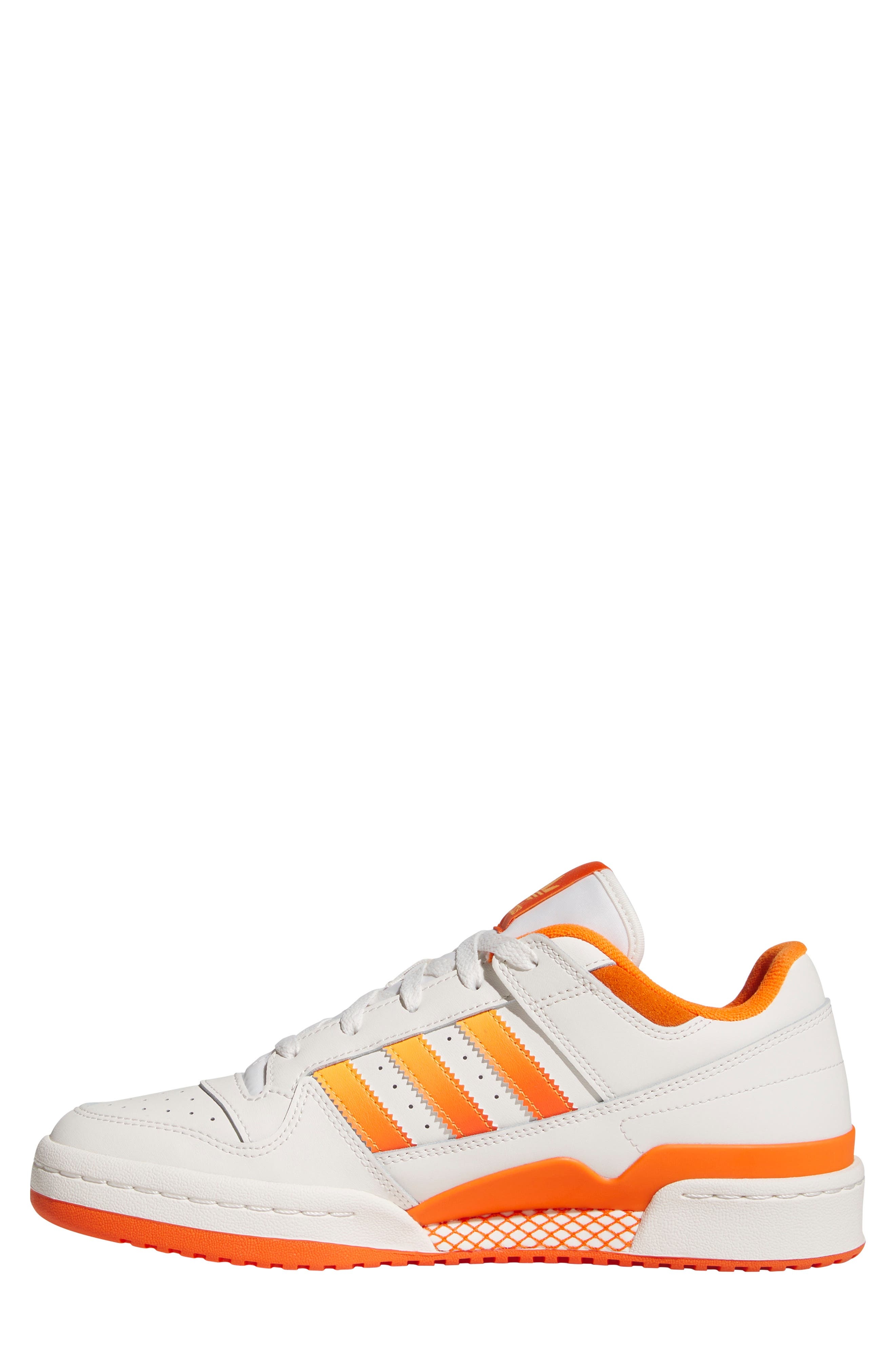 adidas Forum Low Basketball Sneaker in Cloud White/Real Gold/Orange at Nordstrom - 6
