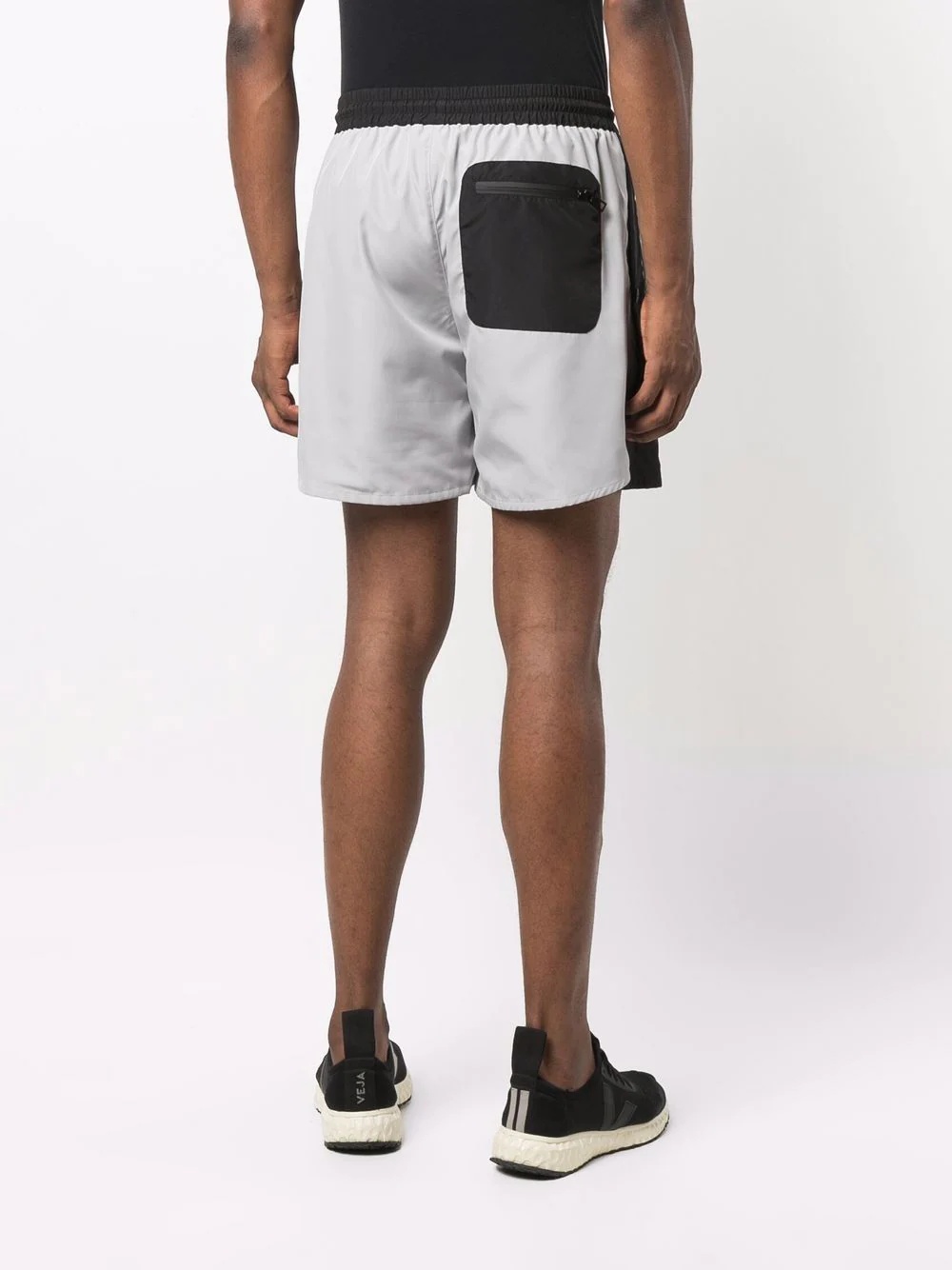 two-tone drawstring shorts - 4