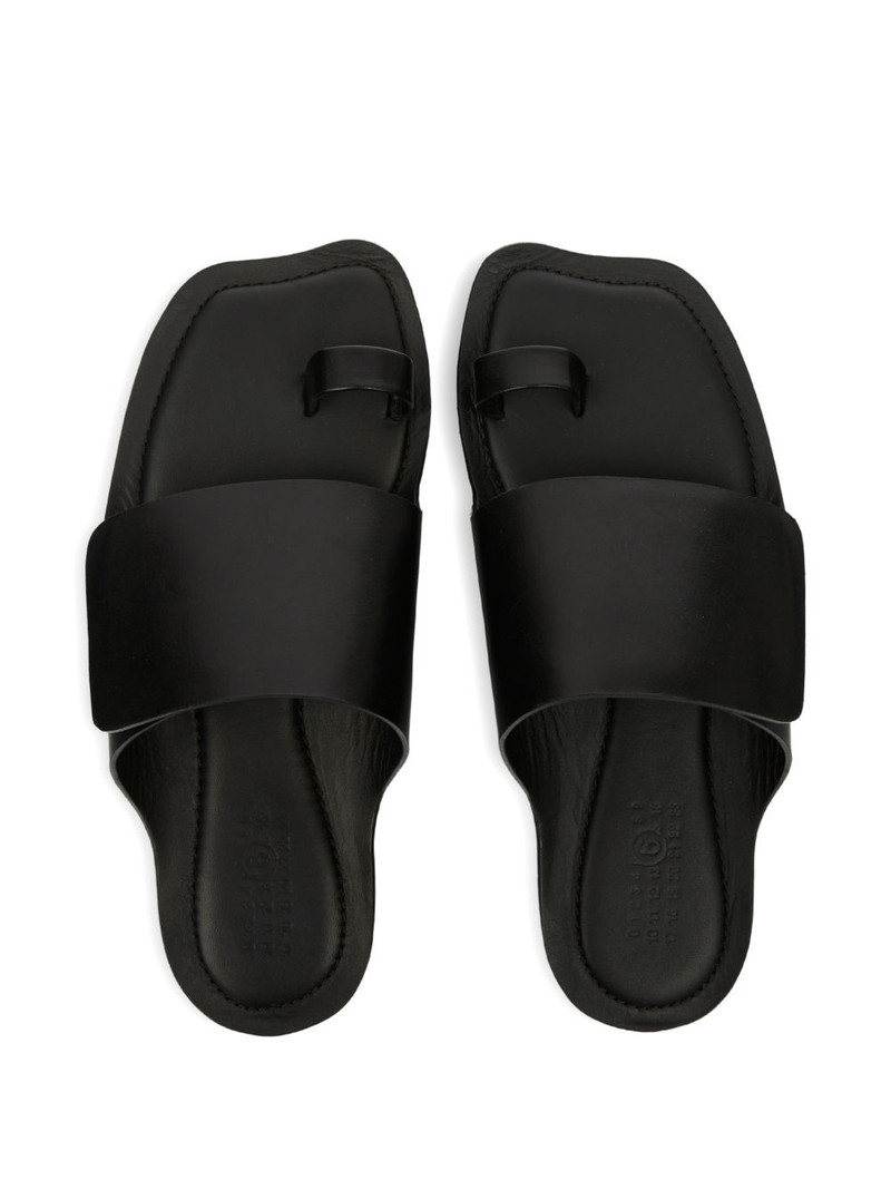 broad strap leather sandals 3