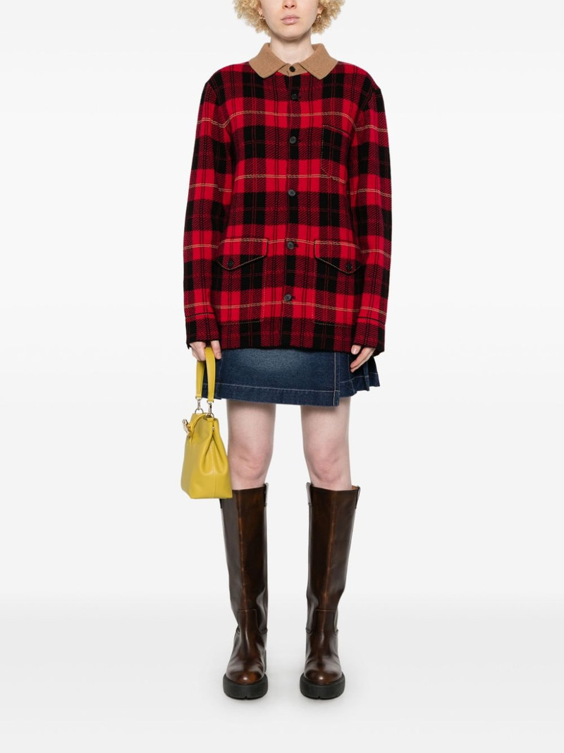 GUEST IN RESIDENCE tartan-check cardigan outlook
