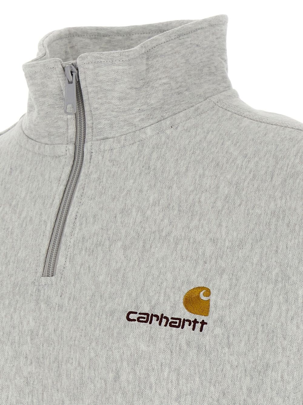 American Scrip half-zip embroidered-logo sweatshirt - 4