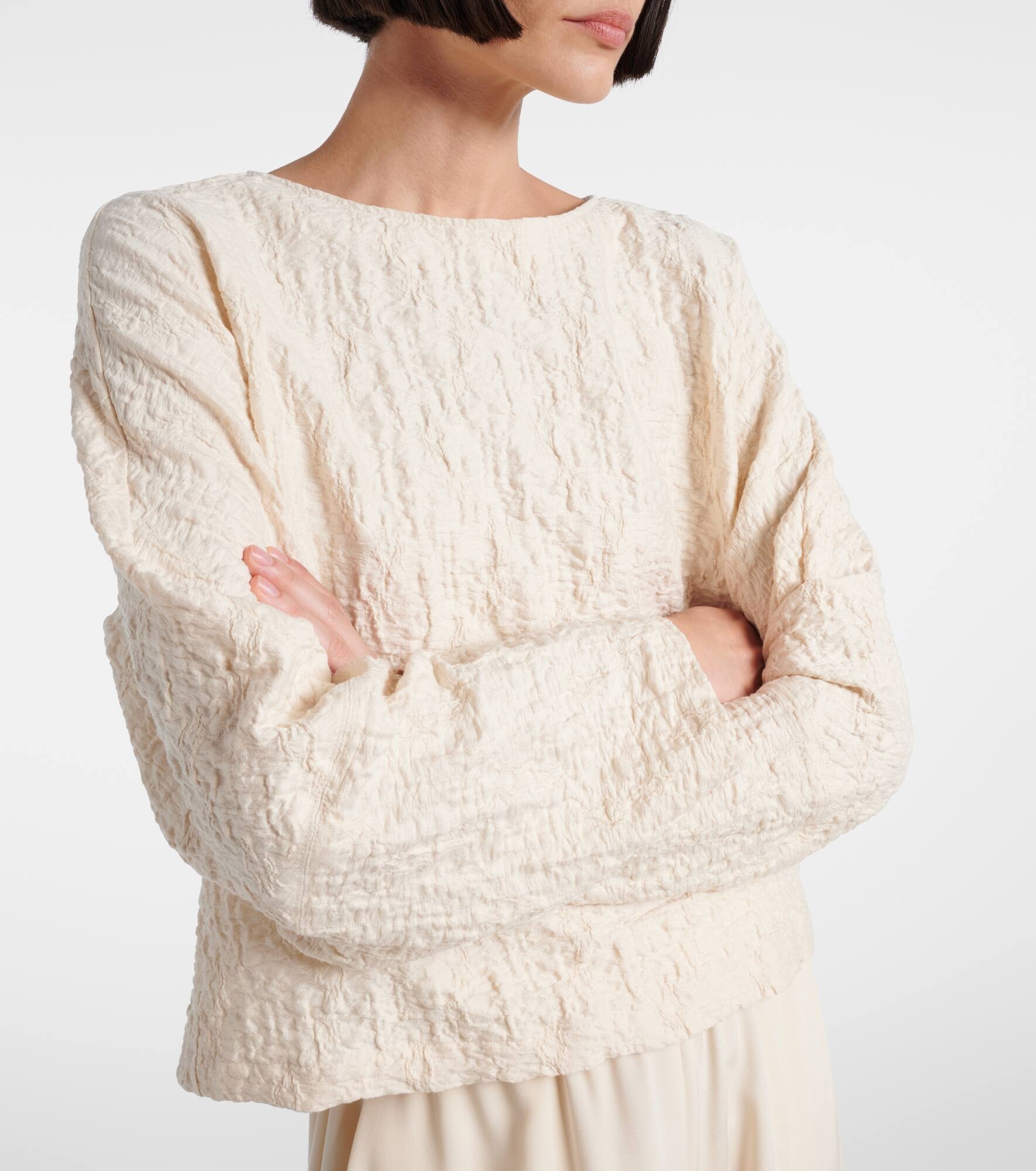 Pepaia cotton-blend jersey top - 5