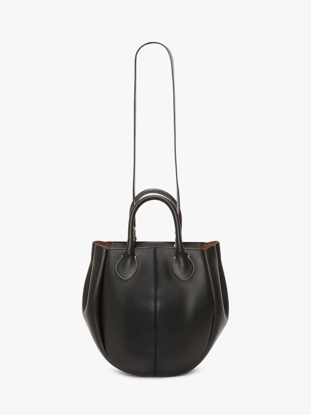 SMALL PUNCH TOTE - LEATHER SHOULDER BAG - 5