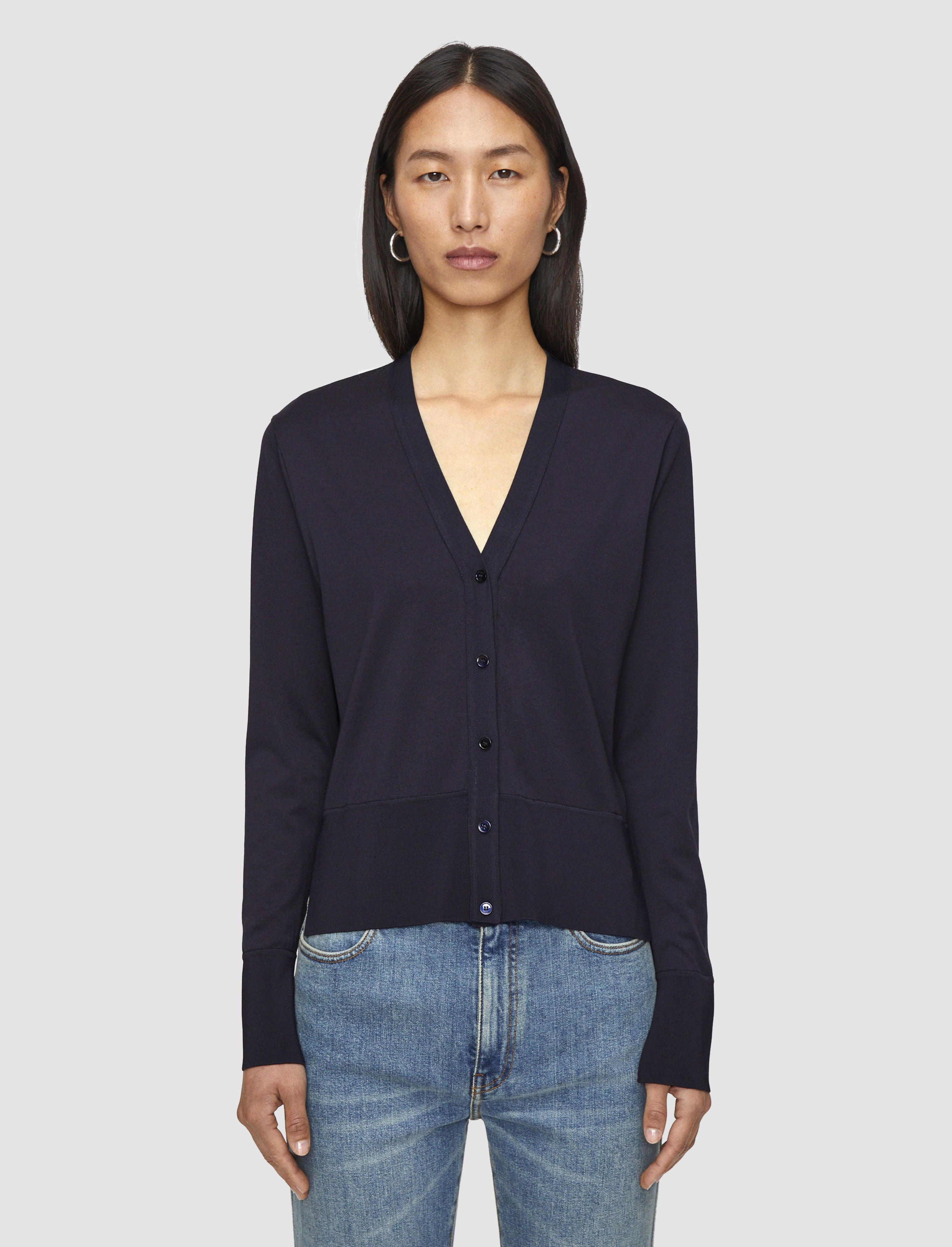 Jersey Habotai Silk Cardigan - 3