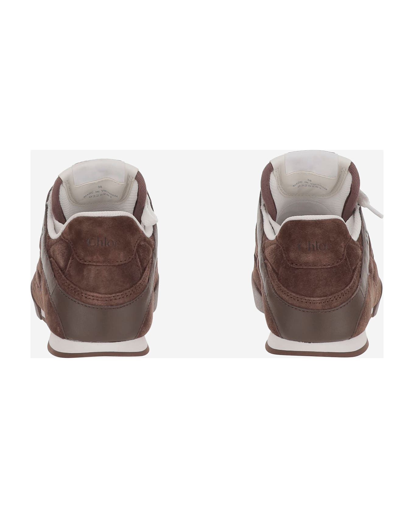 Brown Suede Chloã¨ Kick Sneakers - 4